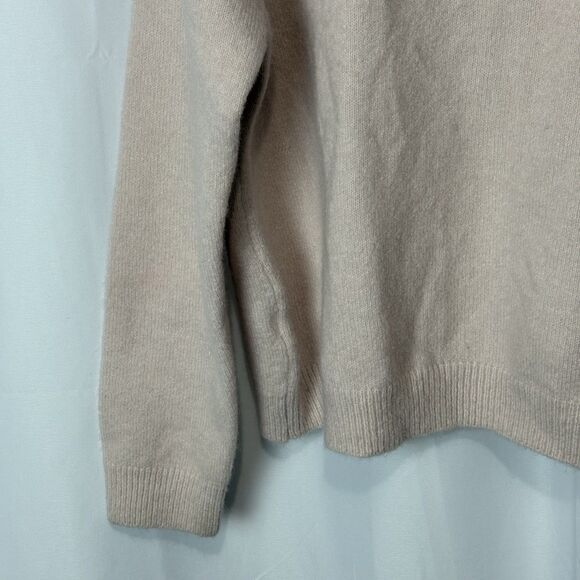 Mango Slouchy Cozy Boat-Neck Sweater Warm Wool Blend Women XL Cozy Ballet Pink - Picture 3 of 7